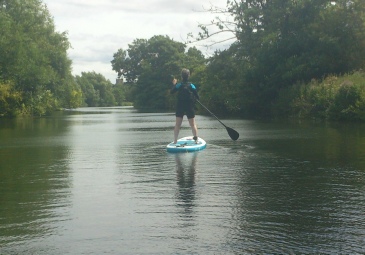 SUP on the river Avon