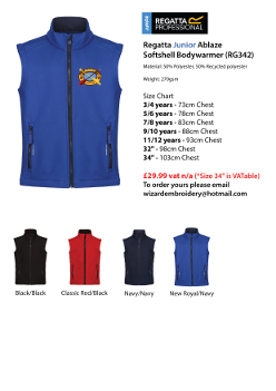 Regatta Junior Ablaze Softshell Bodywarmer (RG342)